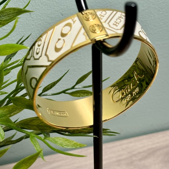 Coach Gold and White Bracelet - Picture 2 of 4